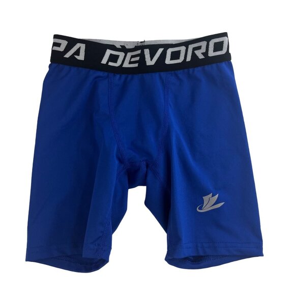 Devoropa Boys Compression Shorts Athletic Wear Blue Size XS - Picture 1 of 7
